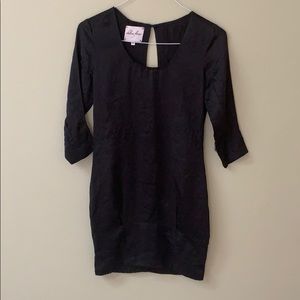 Black Silk Cocktail Dress